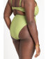 Plus Size Ring Hardware Bikini Bottom - 14, Sage Green