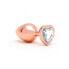 Фото #2 товара Pisa Heart Shaped Butt Plug Rose Gold