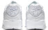 Фото #6 товара Nike Air Max 90 Leather 减震防滑耐磨 低帮 跑步鞋 男款 白色 / Кроссовки Nike Air Max 90 Leather CZ5594-100