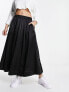 Фото #1 товара Urban Revivo satin maxi skirt in black