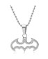 DC Comics batman Stainless Steel Cut Out Logo Pendant Necklace, 16" Ball Chain