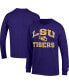 Фото #1 товара Men's Purple LSU Tigers High Motor Long Sleeve T-shirt