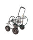 4-Wheel Garden Hose Reel Cart with Basket