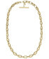 Fossil heritage D-Link Gold-Tone Stainless Steel Anchor Chain Necklace