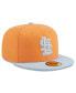 ფოტო #2 პროდუქტის Men's Orange/Light Blue St. Louis Cardinals Spring Color Basic Two-Tone 59Fifty Fitted Hat