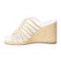 Фото #3 товара COCONUTS by Matisse Laney Wedge Womens Beige, White Casual Sandals LANEY-125