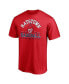 Фото #3 товара Men's Red Washington Nationals Hometown Logo T-shirt
