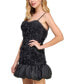 Фото #3 товара Платье с розетками из тафты Morgan & Company juniors' Sweetheart-Neck