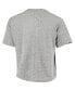 ფოტო #4 პროდუქტის Women's Heathered Gray Clemson Tigers Sanibel Knobi Crop T-shirt