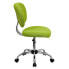 Фото #1 товара Mid-Back Apple Green Mesh Swivel Task Chair With Chrome Base