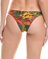 Farm Rio Cow Print Bananas Bikini Bottom Women's Green Xs