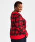Фото #2 товара Plus Size Novelty Pullover Sweater, Created for Macy's
