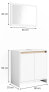 Фото #3 товара Комплект мебели для ванной Vicco Emma Weiß/Sonoma 2-х предметный