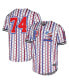 Men's White Peanuts Home of the Free Baseball Jersey
