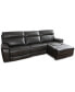 Фото #3 товара Hutchenson 114.5" 3-Pc. Zero Gravity Leather Sectional with 2 Power Recliners and Chaise, Created for Macy's