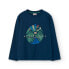 BOBOLI Knit Basic long sleeve T-shirt Синий, 12 лет - фото #2