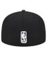 Фото #3 товара Men's Black Chicago Bulls Active Satin Visor 59Fifty Fitted Hat