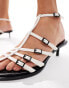 Фото #2 товара Stradivarius pointy heeled sandal in white