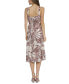 Women's Printed Tiered Tie-Waist Sundress