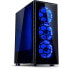 Inter-Tech CXC2 - Tower - PC - Black - ATX - ITX - micro ATX - Tempered glass - Blue