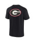 Фото #3 товара Men's and Women's Black Georgia Bulldogs Super Soft Short Sleeve T-shirt