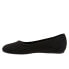 Фото #4 товара Softwalk Santorini S1961-001 Womens Black Leather Slip On Ballet Flats Shoes 6