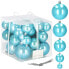 Фото #5 товара Товары для праздников SPRINGOS Набор рождественских шаров Perlgrau 37 шт. Ø 3 см, Ø 5 см, Ø 6 см, Ø 7 см, Ø 8 см