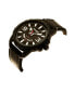 ფოტო #2 პროდუქტის Men's Watch, 48MM Black Ridged Case with Black Zoned Dial, Outer Zone is Milled with White Index Markers, Outer Ring Has is Marked with White, Analog Watch with Red Second Hand and Crescent