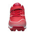 Athletic Works Youth Unisex Kids Baseball Cleats 10 Red Lace-Up Hook & Loop