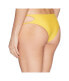 Amuse Society Women's 239740 Yellow Evelyne Skimpy Bikini Bottom Swimwear Size L