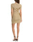 Michael Kors Collection Metallic Rib T-Shirt Dress Women's Metallic Xl