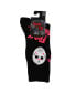 ფოტო #2 პროდუქტის Men's Jason Voorhees Hockey Mask Athletic Black Light Crew Socks