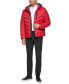 Фото #6 товара Men's Chevron Quilted Hooded Puffer Jacket, Created for Macy's