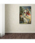 Фото #3 товара Vintage Apple Collection 'Merry Christmas Santa' Canvas Art - 12" x 19"