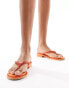 Фото #8 товара Simmi London Havanah embellished flat sandal in orange