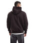 ASOS DESIGN heavyweight hooodie in chocolate brown