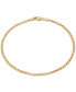 ფოტო #2 პროდუქტის 14K Gold Box Round 2mm Chain Bracelet, 7.0", approx. 1.8grams