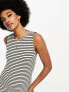 Фото #5 товара Vero Moda Aware Tall sleeveless maxi dress in mono stripe