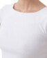 ფოტო #3 პროდუქტის Women's Rib Off Shoulder Knit Top