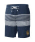 Men's Navy Milwaukee Brewers Coastline Volley Swim Shorts