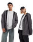 Rains 12010 unisex waterproof short hooded jacket in grey grau, M - фото #1