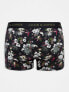 Фото #8 товара Jack & Jones 3 pack trunks in black floral & black