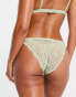 & Other Stories lace low rise brief in light green