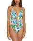 ფოტო #1 პროდუქტის Women's Isla Verde Tropical-Print One-Piece Swimsuit