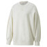 Puma Classics Oversized Crew Neck Sweatshirt Womens Off White 53568299