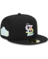 Фото #1 товара Men's Black St. Louis Cardinals Multi-Color Pack 59FIFTY Fitted Hat