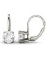 Moissanite Leverback Earrings (1 ct. t.w. Diamond Equivalent) in 14k white or yellow gold