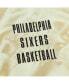 Фото #3 товара Men's Gold Distressed Philadelphia 76ers Team OG 2.0 Vintage-Like Logo Satin Full-Zip Jacket