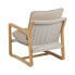 Armchair Beige Natural Rubber wood Sponge Ash wood Foam 65 x 69 x 83 cm