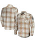 Фото #1 товара Men's NFL x Darius Rucker Collection by Tan Las Vegas Raiders Flannel Long Sleeve Button-Up Shirt